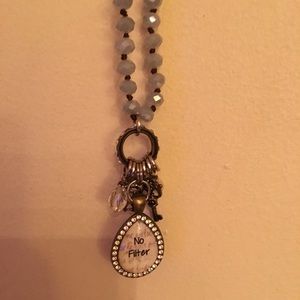 NO FILTER beaded necklace